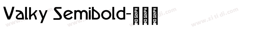 Valky Semibold字体转换